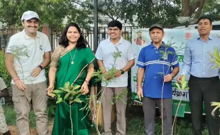 विश्व पर्यावरण दिवस पर पौधारोपण