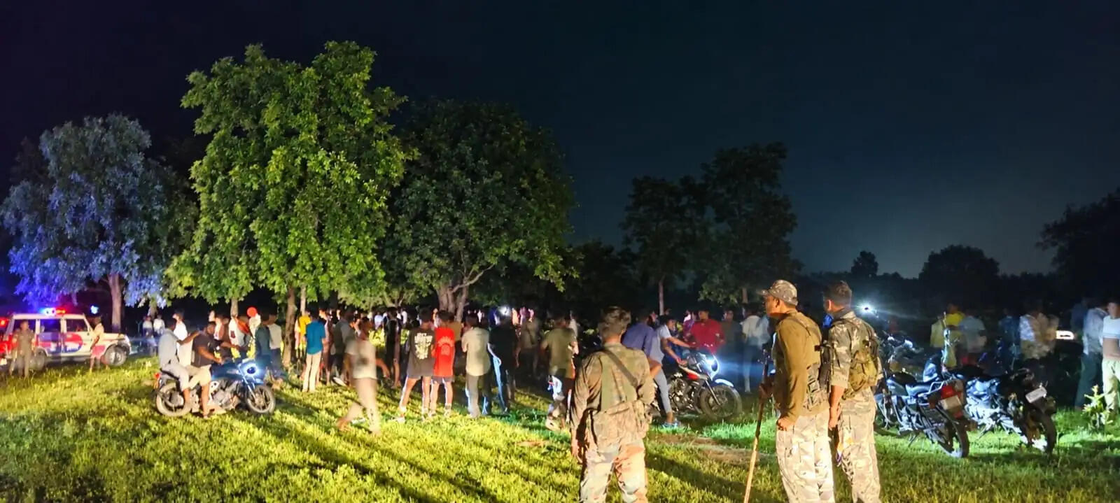 टंडवा में पुलिस बल पर पथराव, थाना प्रभारी घायल