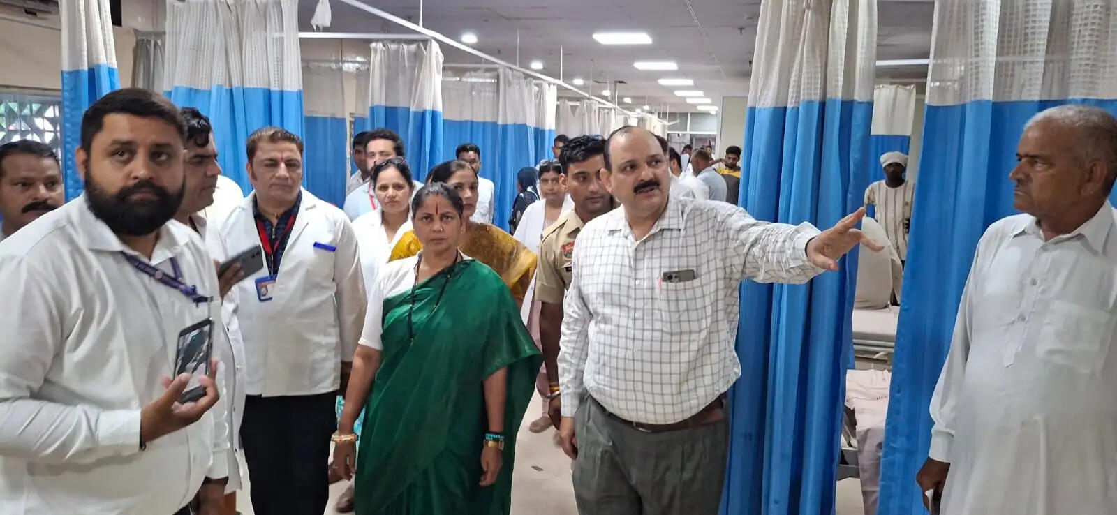 जींद: हरियाणा महिला आयोग की उपाध्यक्ष ने किया नागरिक अस्पताल व महिला थाना का निरीक्षण