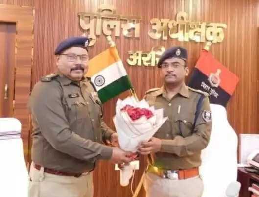 नए एसपी के रूप में जितेन्द्र कुमार ने पदभार ग्रहण किया