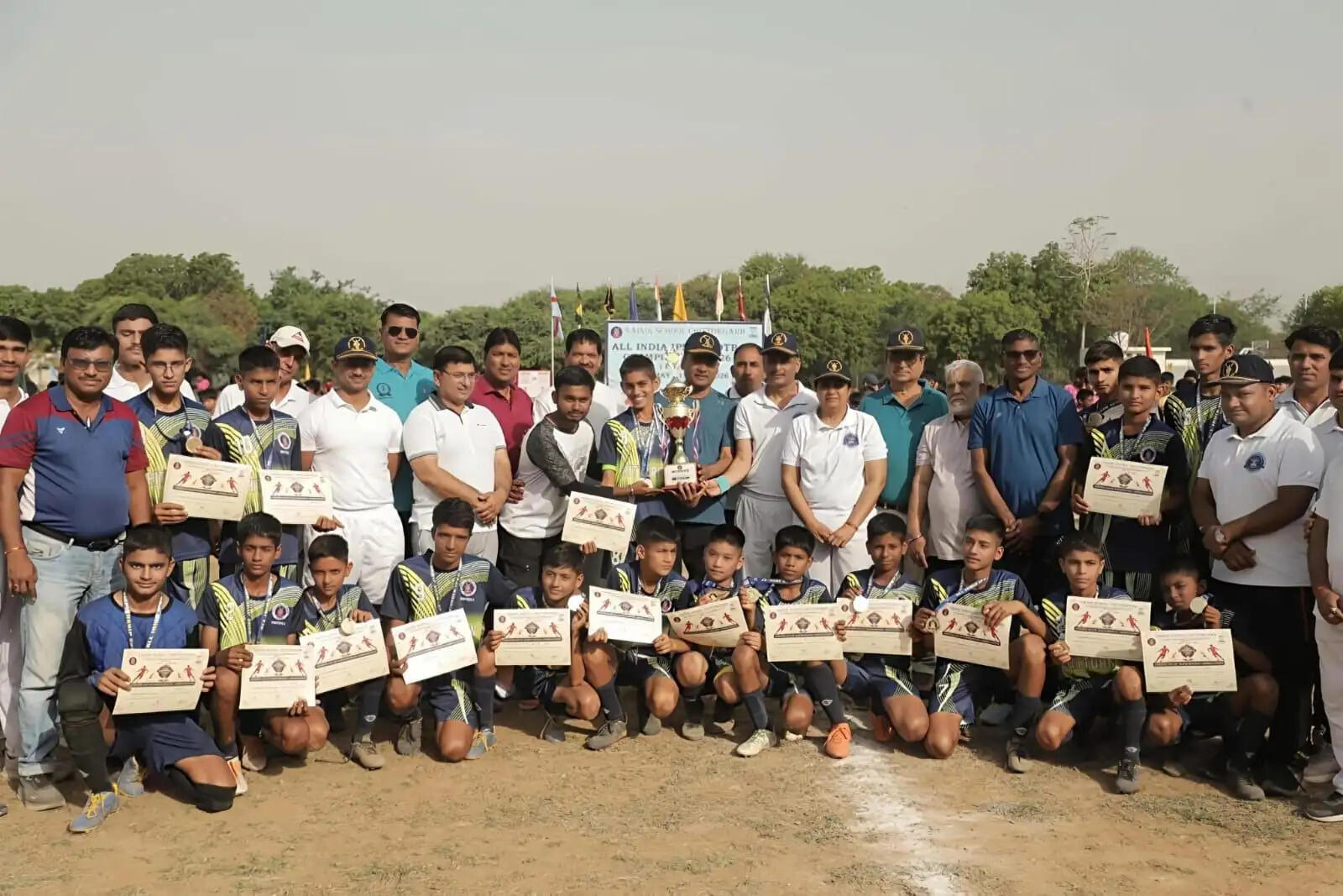 अखिल भारतीय आईपीएससी फुटबॉल टूर्नामेंट में सैनिक स्कूल चित्तौड़गढ़ चैंपियन