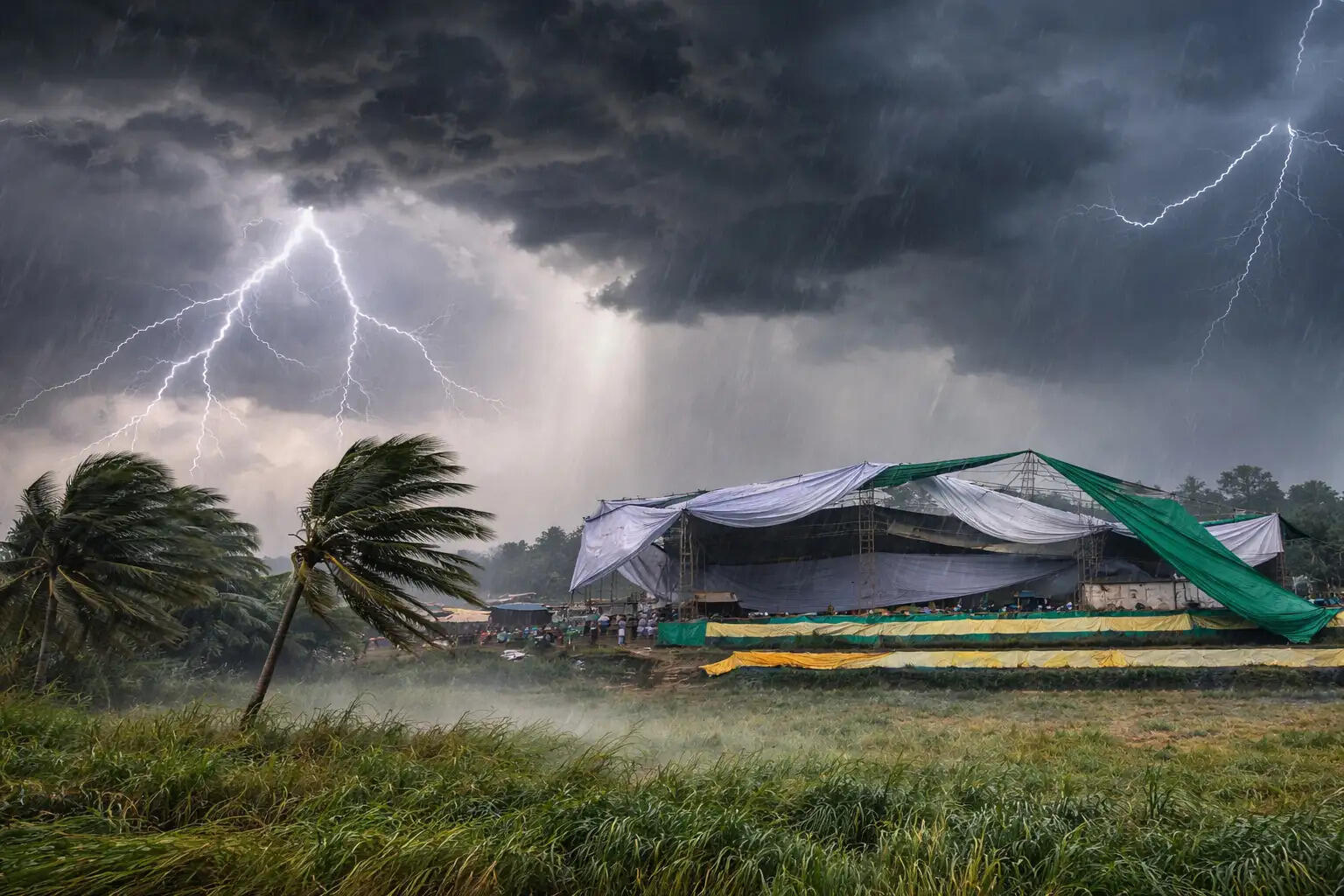 दक्षिण बंगाल के सात जिलों में तेज आंधी-तूफान की चेतावनी