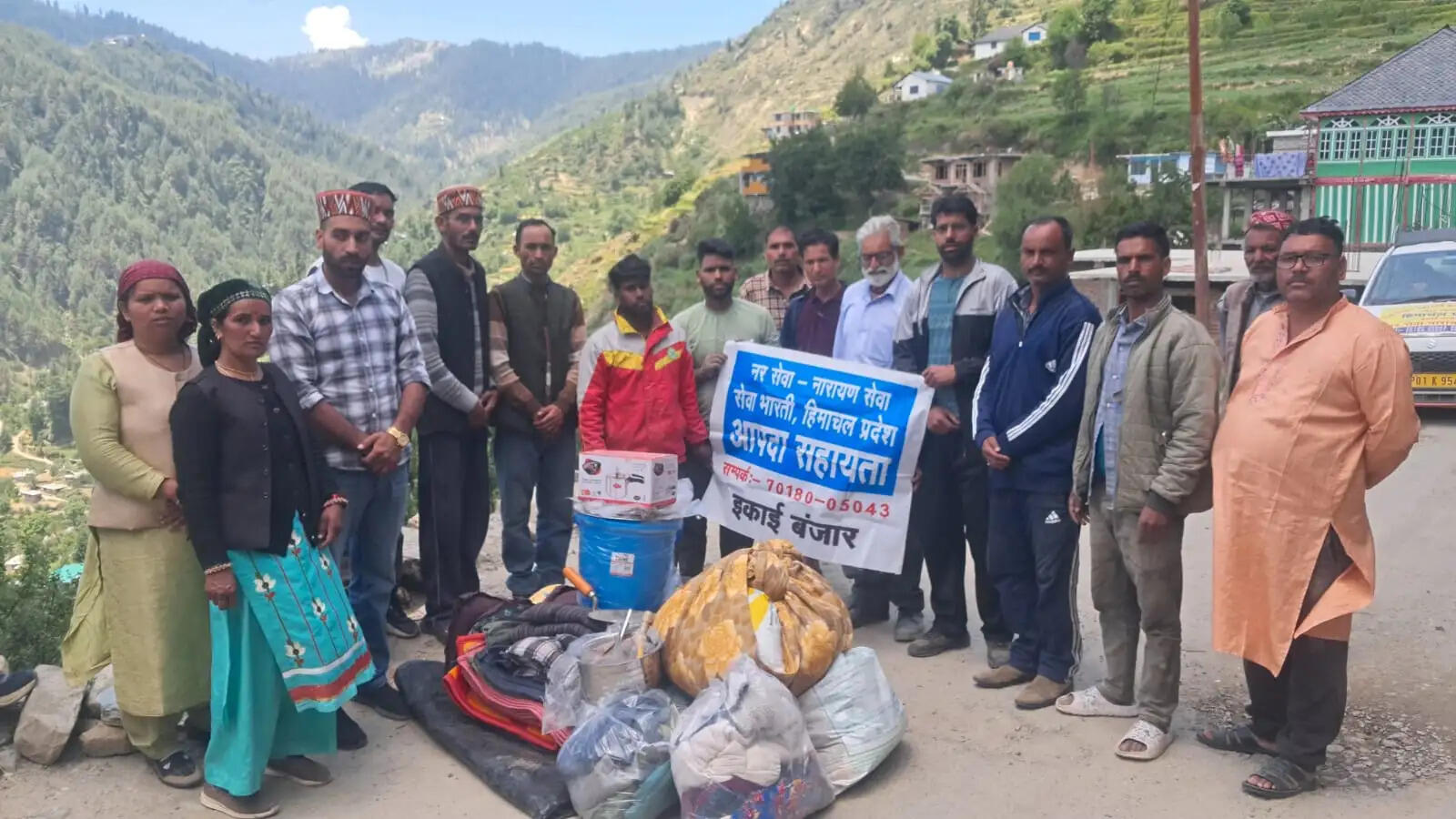 सेवा भारती ने अग्निकांड प्रभावित परिवारों को वितरित की राहत सामग्री