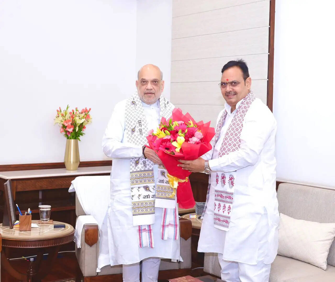 केन्द्रीय गृह एवं सहकारिता मंत्री अमित शाह से मुख्यमंत्री भजनलाल शर्मा ने की शिष्टाचार भेंट