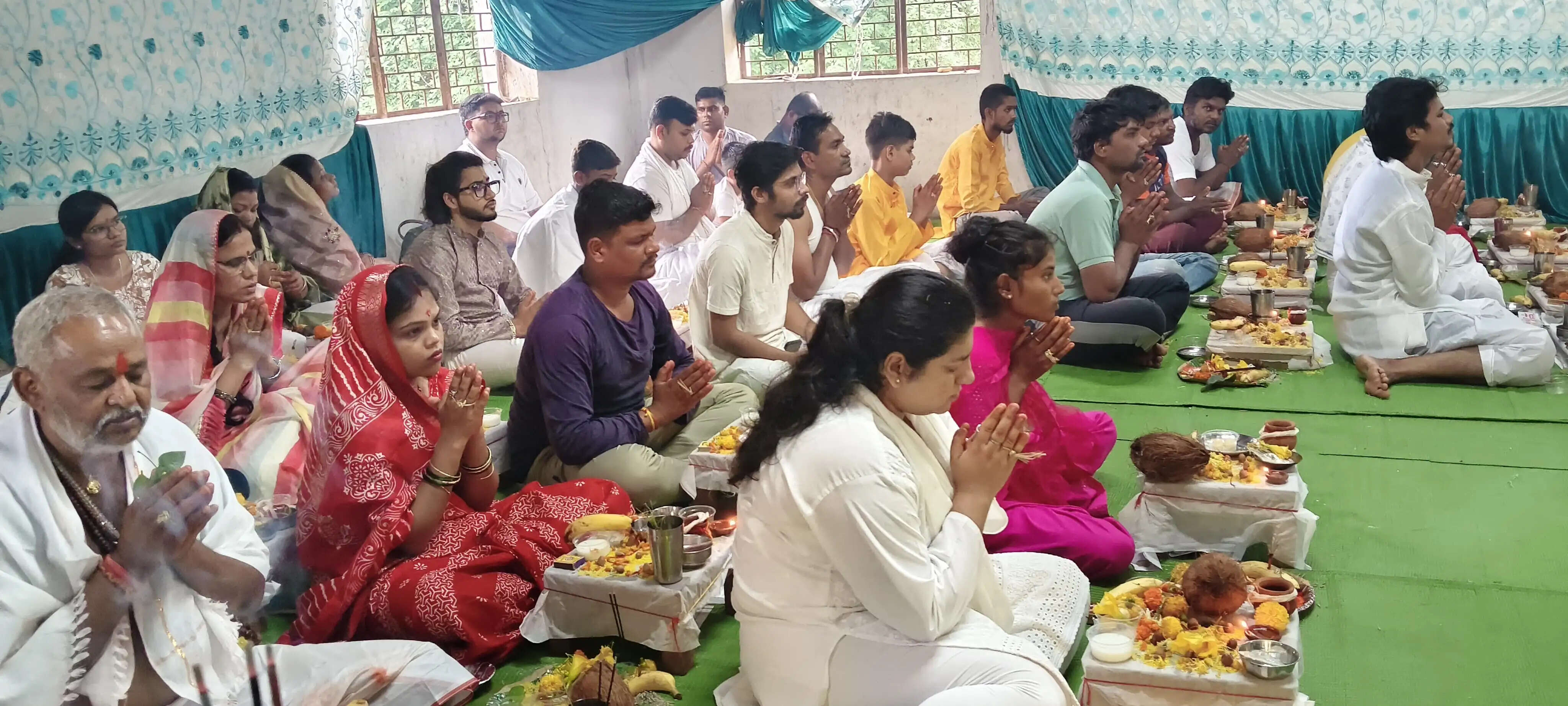धमतरी में 85 यजमानों ने कराया कालसर्प योग शांति पूजन