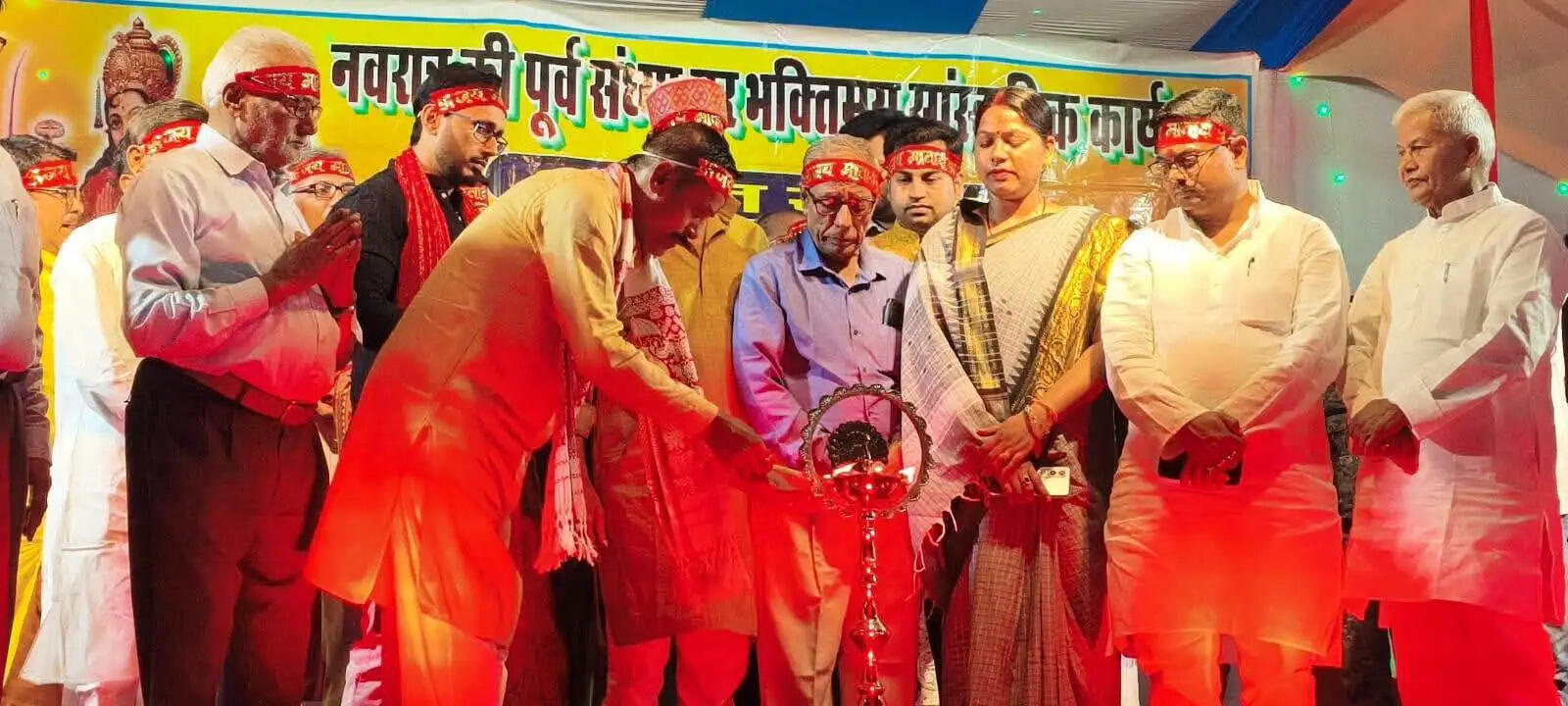 छपरा में नवरात्रि जागरण का हुआ आयोजन, देर रात्रि तक गूंजे माता के पारंपरिक भजन