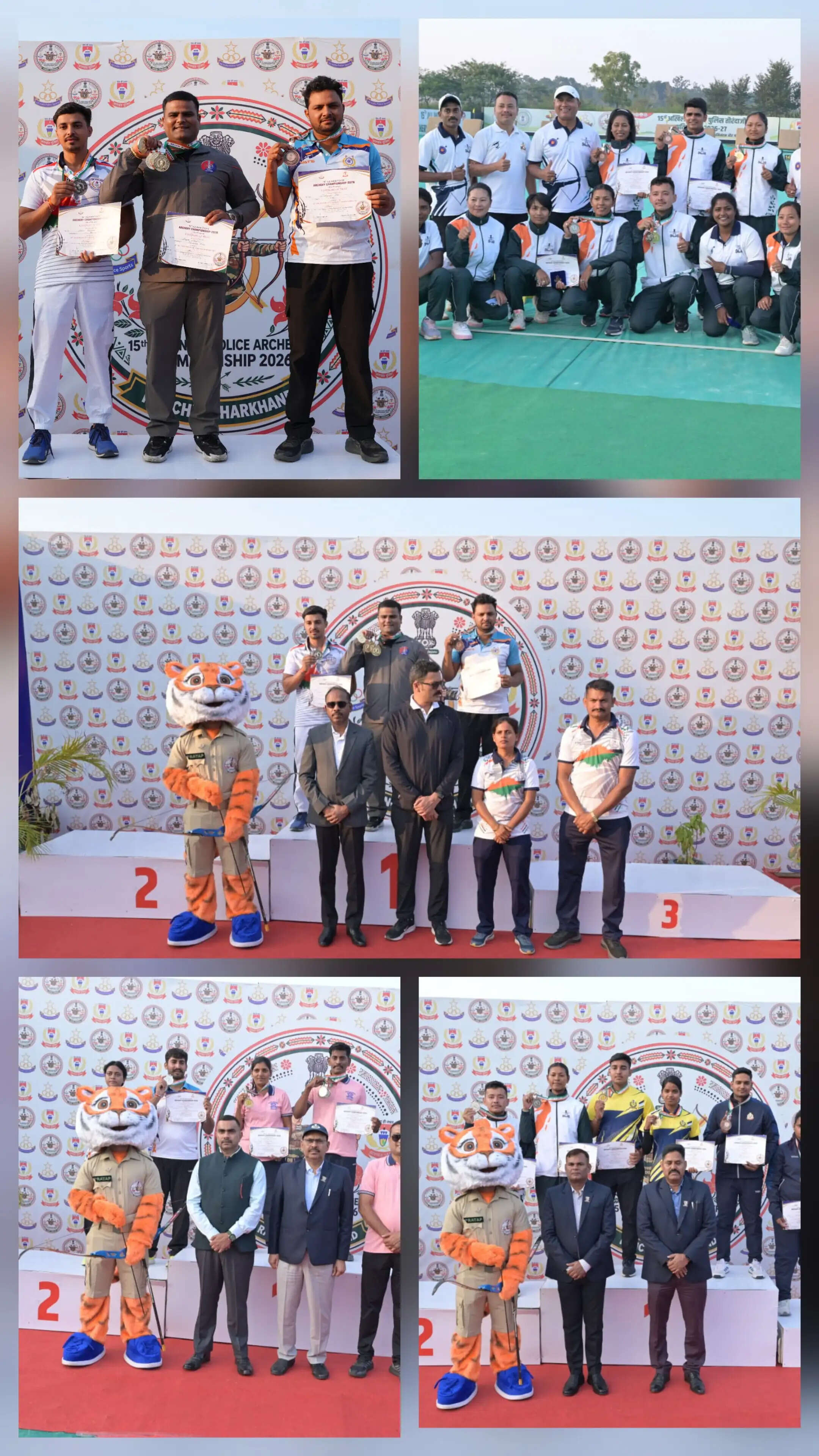 अखिल भारतीय पुलिस तीरंदाजी प्रतियोगिता में राजस्थान और यूपी पुलिस का शानदार प्रदर्शन
