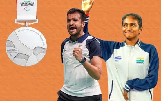 एशियन पैरा खेल: नीतेश-थुलासिमथी ने मिश्रित युगल एसएल3-एसयू5 स्पर्धा में जीता रजत