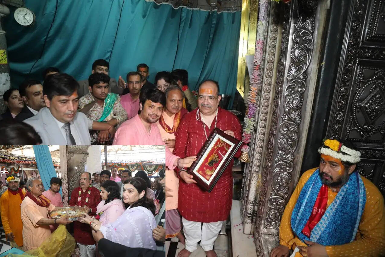 बरसाना : राधारानी के दरबार में नतमस्तक हुए उत्तर प्रदेश के मुख्य न्यायाधीश अरुण भंसाली, सपत्नीक की पूजा-अर्चना