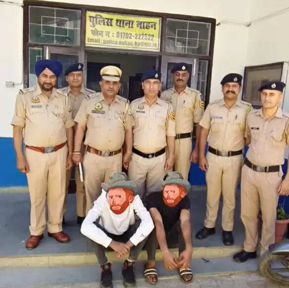 नाहन में 6.80 ग्राम हेरोइन के साथ दो युवक गिरफ्तार