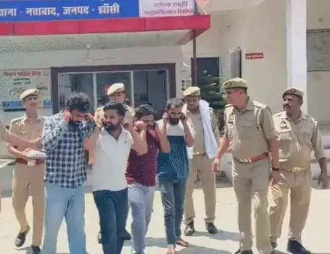 पीआरडी जवान को 44 थप्पड़ जड़ने वाले चार आरोपित गिरफ्तार