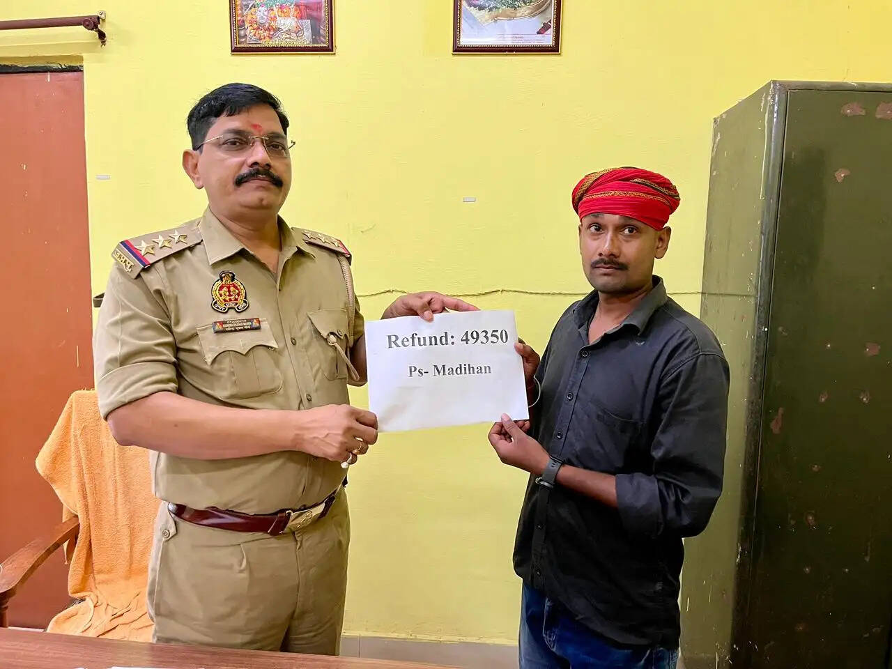 साइबर ठगी के 49,350 रुपये पुलिस ने कराए वापस