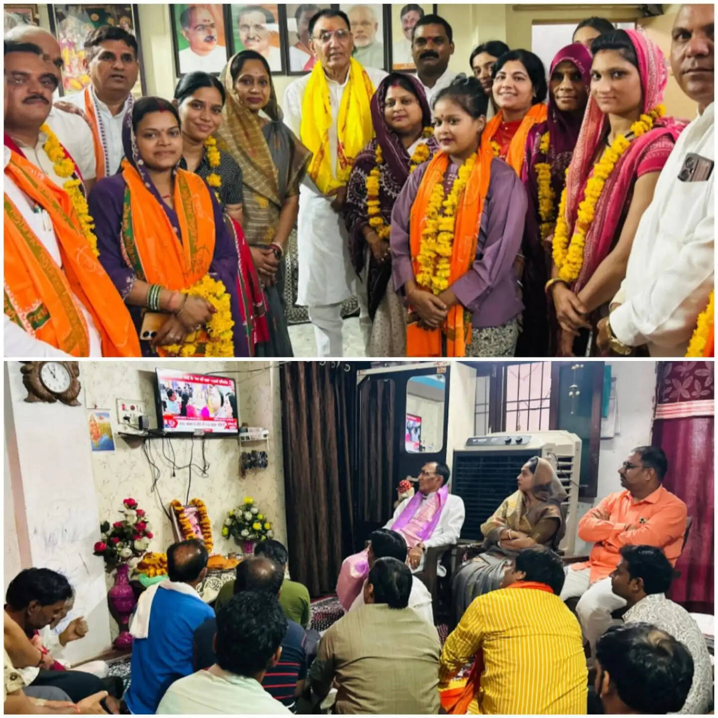 राजगढ़ः मन की बात में पीएम मोदी की सराहना के बाद मंत्री पंवार ने किया महिलाओं का सम्मान