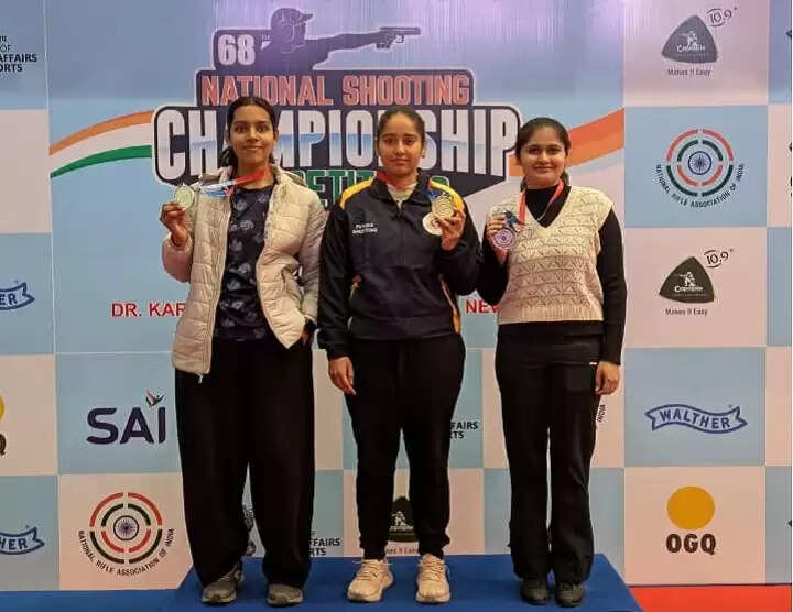 एनएससीसी में मनु भाकर और सिमरनप्रीत कौर का 25 मीटर पिस्टल में स्वर्ण पर कब्जा