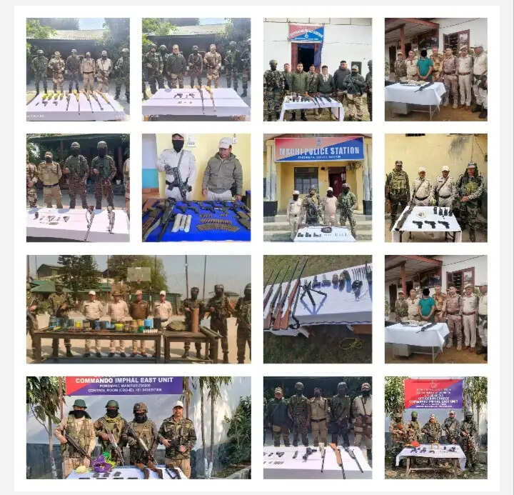 मणिपुर में व्यापक भारी मात्रा में हथियार-गोला-बारूद बरामद, केवाईकेएल उग्रवादी गिरफ्तार