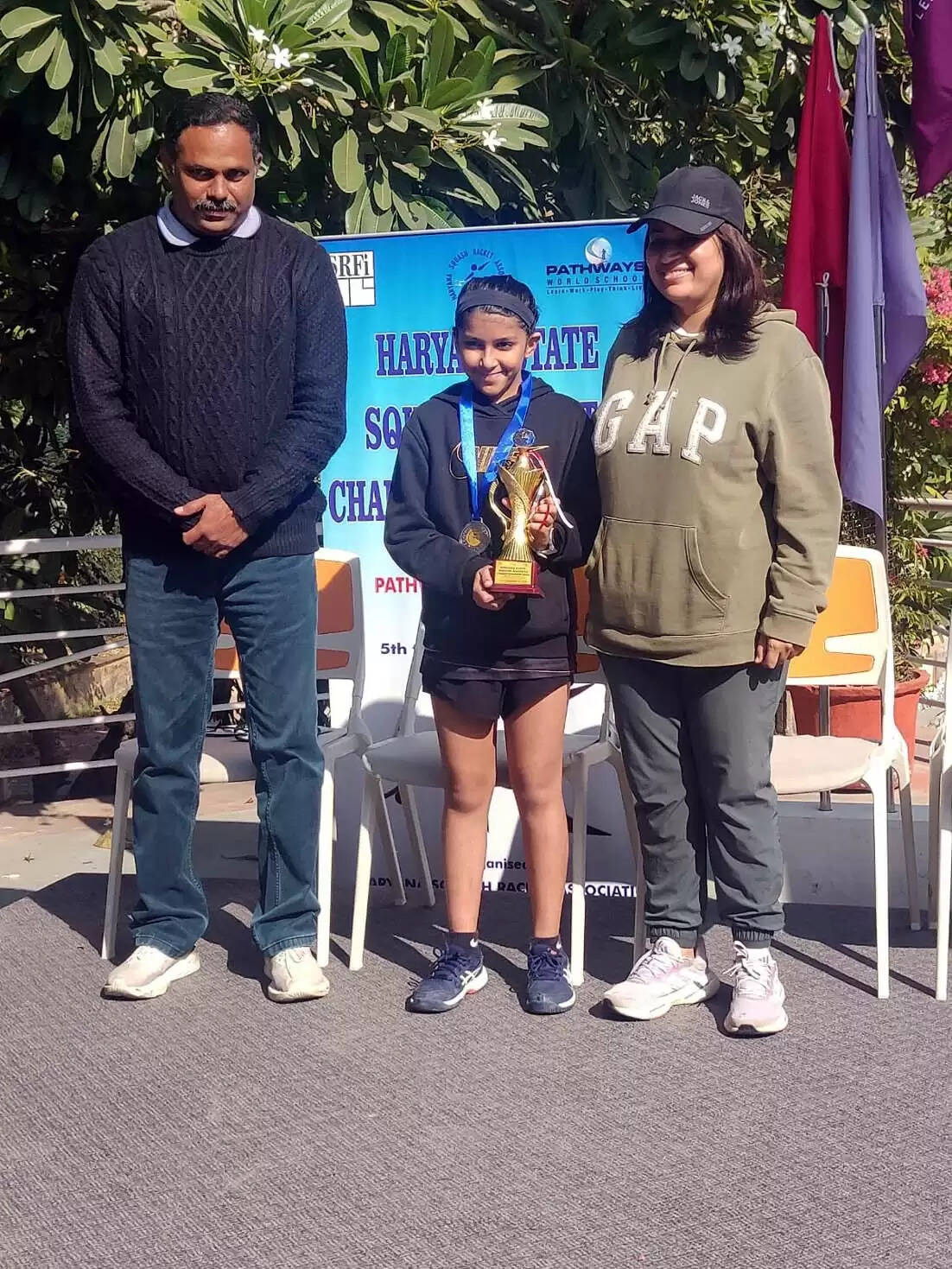 हिसार : आध्या ग्रोवर ने स्क्वैश में हासिल कीी दोहरी सफलता