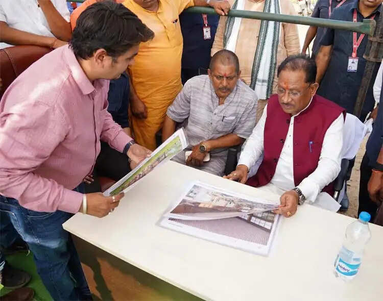मुख्यमंत्री साय ने सलियाटोली में निर्माणाधीन नालंदा परिसर का किया निरीक्षण