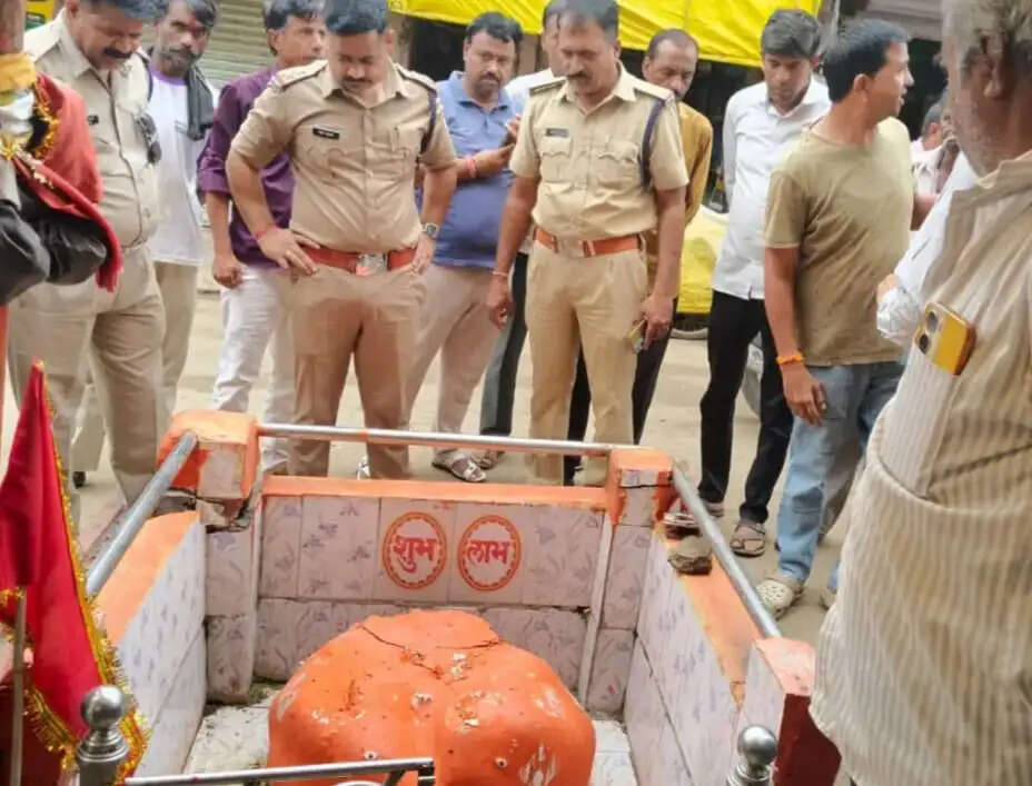 पड़ाना में दो देवस्थलों की मूर्तियां खंडित, ग्रामीणों में आक्रोश; एक युवक हिरासत में