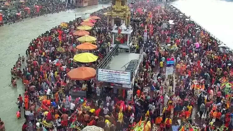 हरिद्वार कांवड़ मेला : दो करोड़ से ज्यादा शिवभक्तों ने भरा गंगाजल