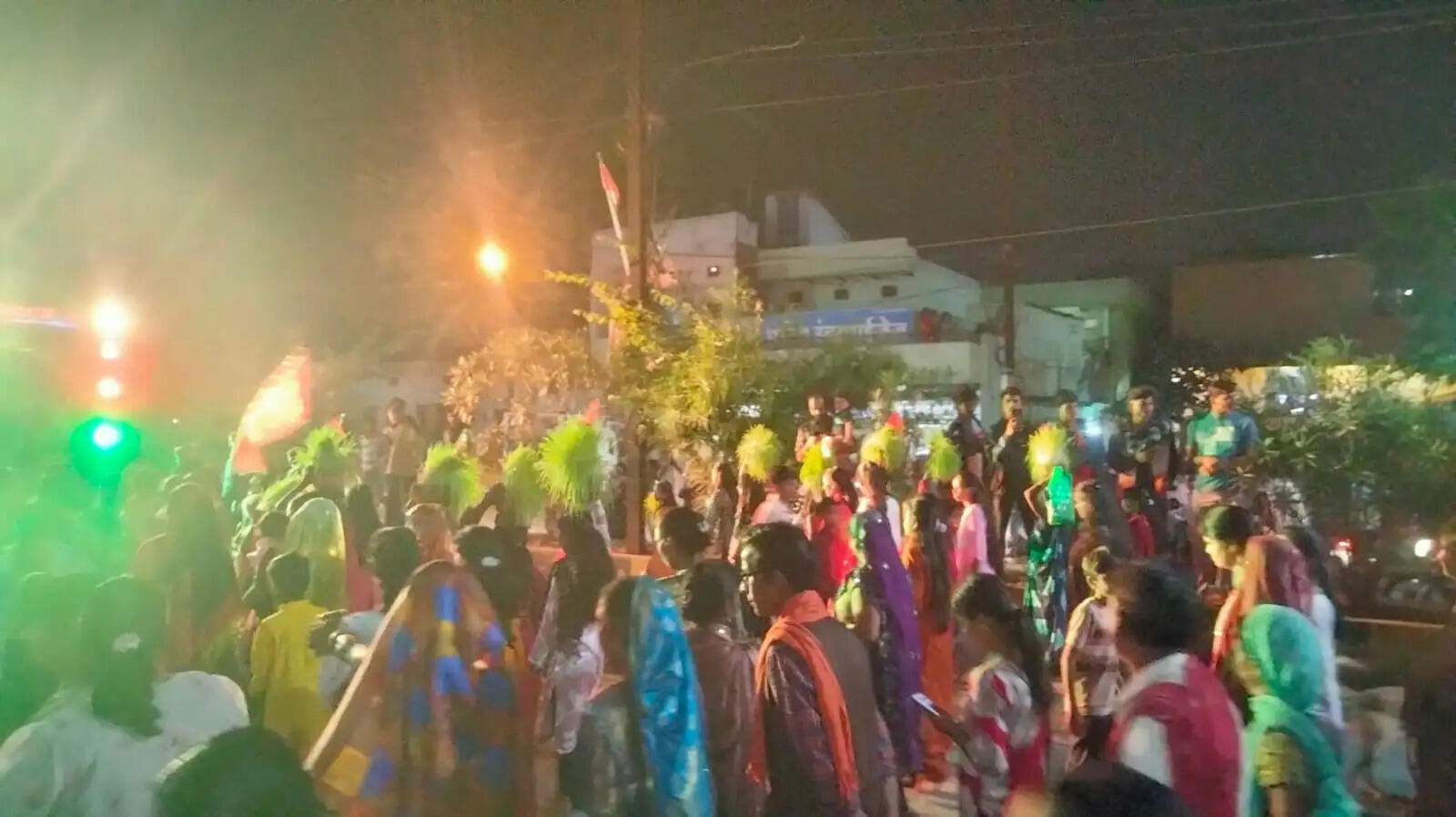 अनूपपुर: नवरात्र के नौंवे दिन काली नृत्य के साथ हुआ जवारा विसर्जन,भक्ति में झूमते रहें श्रद्धालु