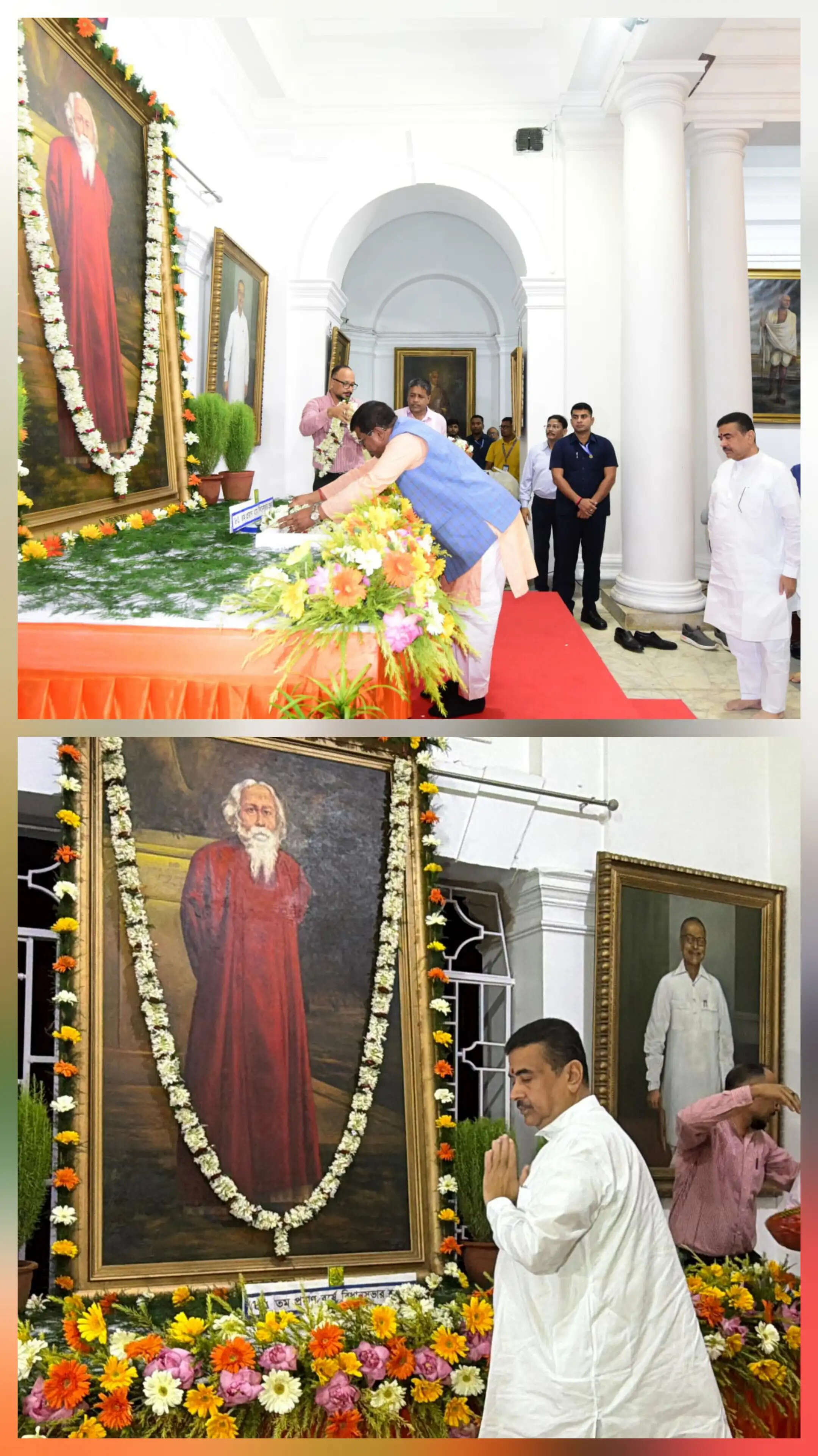 रवींद्रनाथ टैगोर की पुण्यतिथि पर बंगाल ने किया नमन, राज्य भर में कई आयोजन