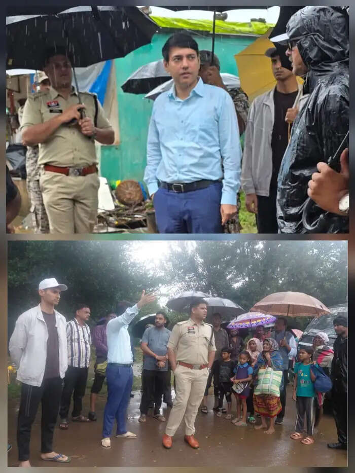 बस्तर में उफान पर नदियां, कलेक्टर-एसपी ने बाढ़ प्रभावित इलाके का किया मुआयना