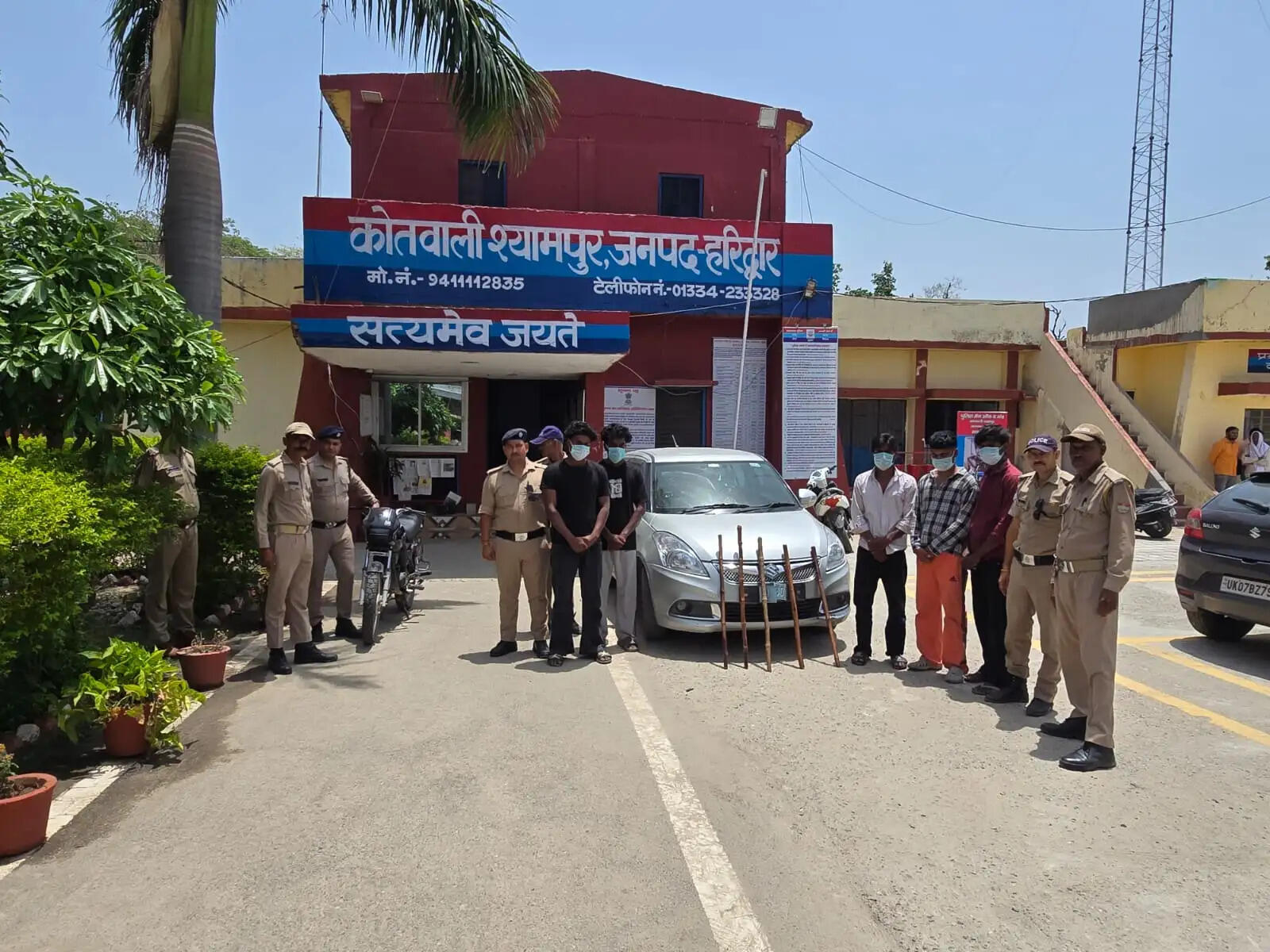 श्यामपुर पुलिस ने दबोचे मकड़ा गैंग के पांच सदस्य