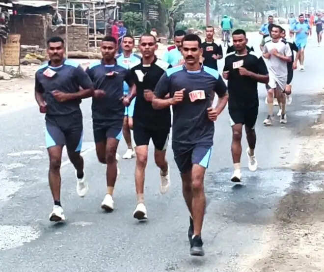 क्रॉस कंट्री में रिक्रूट्स ने दिखाई दमखम, राहुल पटेल रहे अव्वल