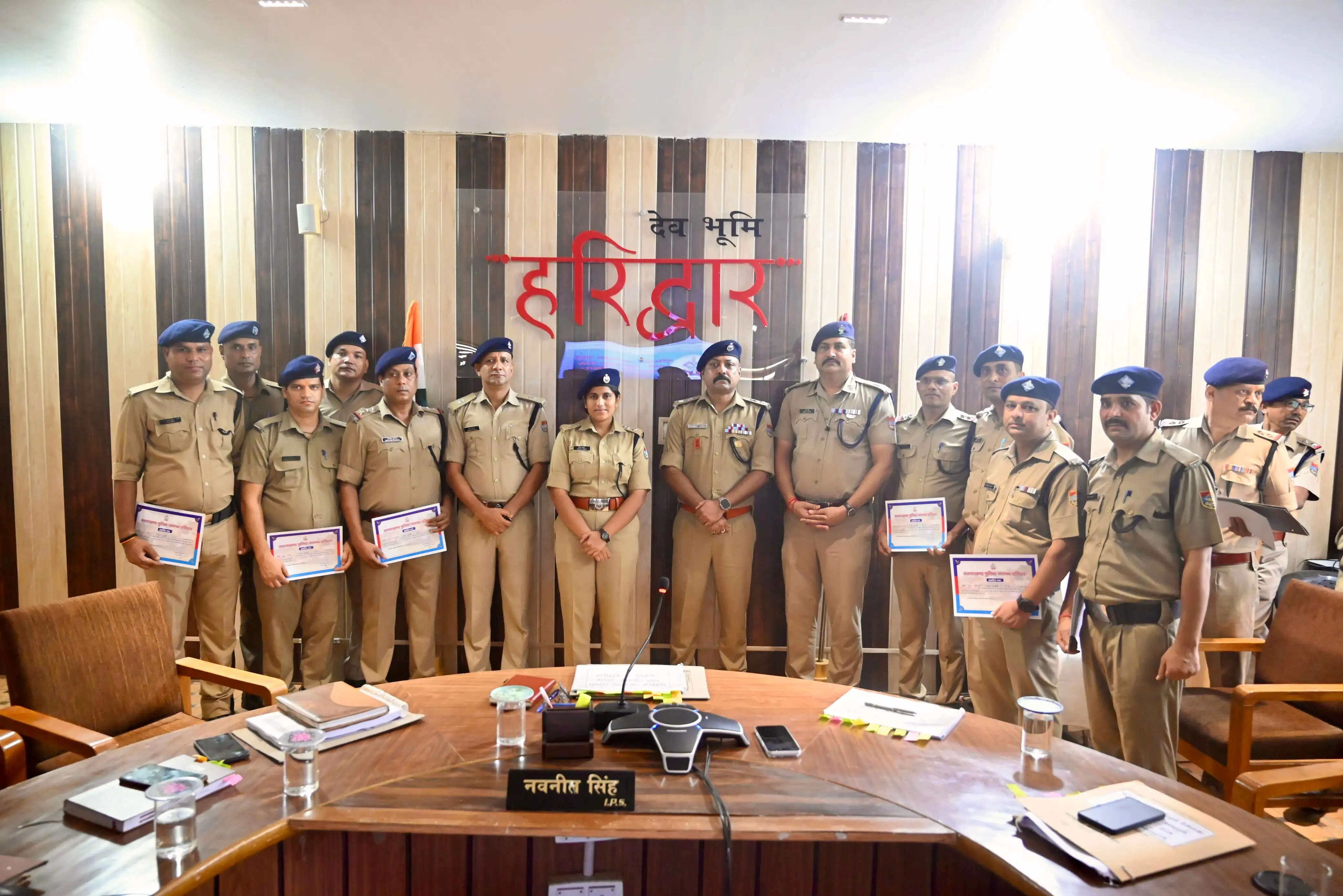 कांवड़ मेला सेल स्टॉफ सहित कुल 36 पुलिस कर्मी सम्मानित