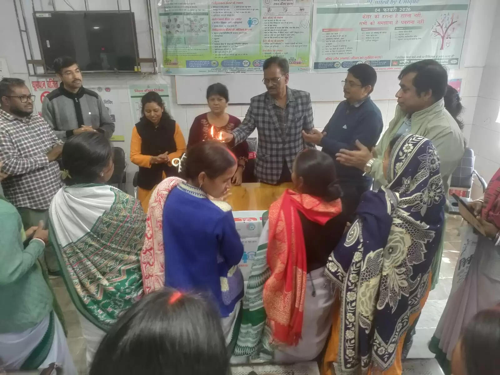 विश्व कैंसर दिवस पर सदर अस्पताल में जागरूकता कार्यक्रम का आयोजन