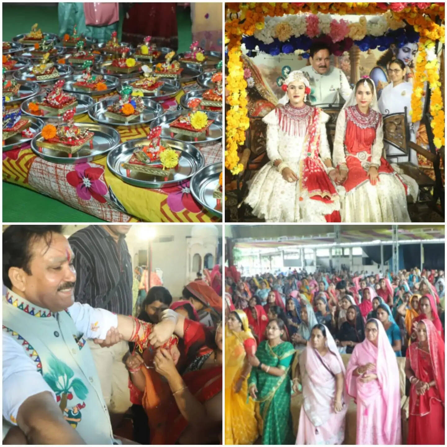 राजगढ़ः जन्माष्टमी पर 151 लड्डू गोपाल बांटे, बहनों ने मंत्री टेटवाल को बांधी राखी, बदले में मिला पौधा