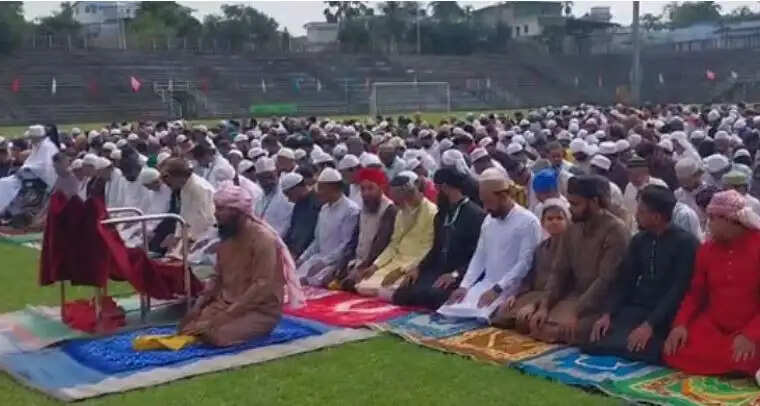 ईद-उल-अजहा पर अदा की गई नमाज, सुरक्षा के कड़े इंतजाम