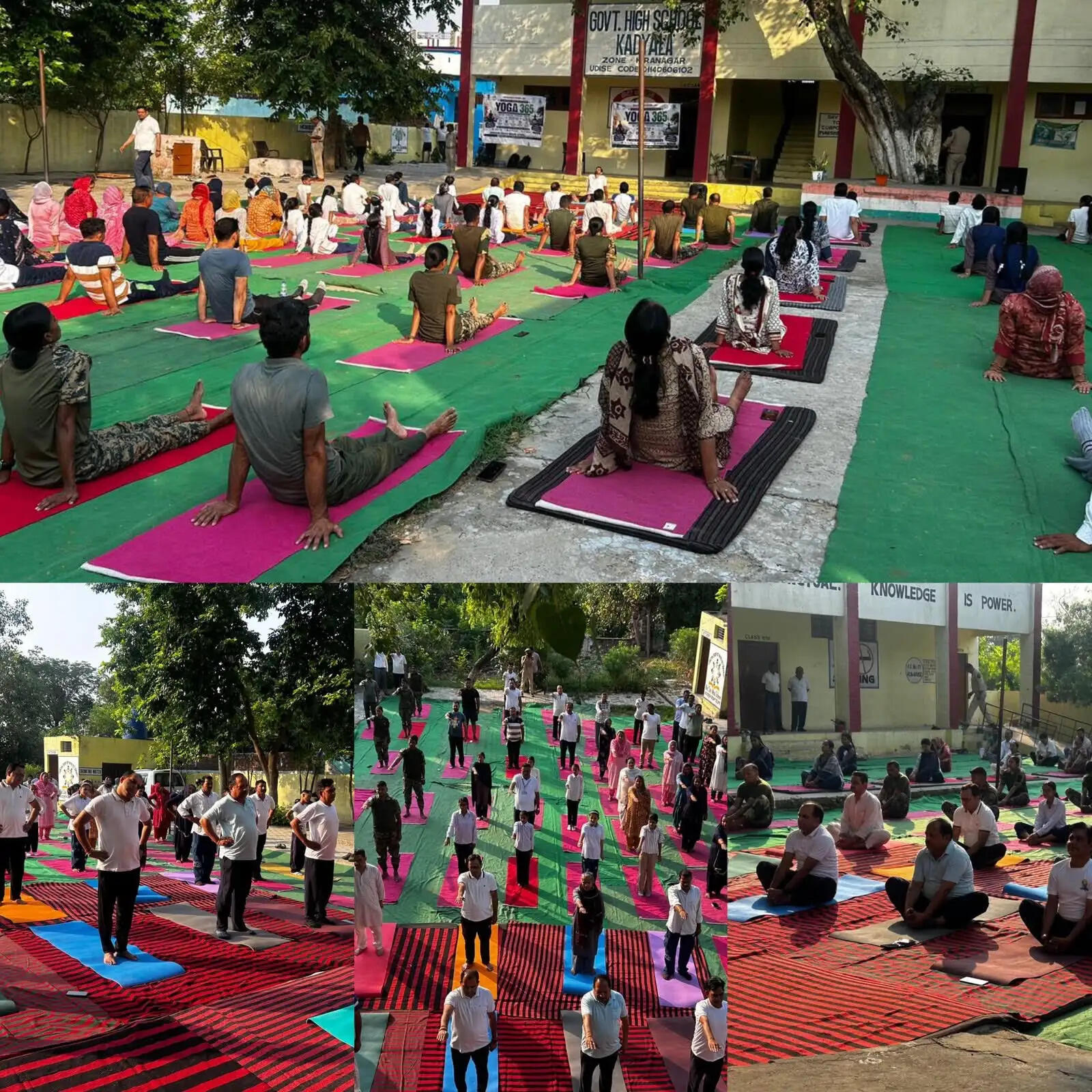 सीमांत गांव कड्याला में भव्य योग सत्र आयोजित, विद्यार्थियों व जवानों की उत्साहपूर्ण भागीदारी