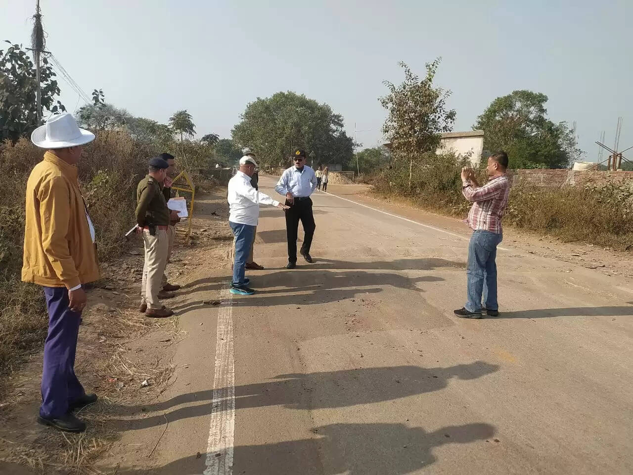 जांजगीर चांपा : सुकली चौक हादसे के बाद हाईवे का निरीक्षण, दुर्घटना स्थलों पर सुधार के निर्देश