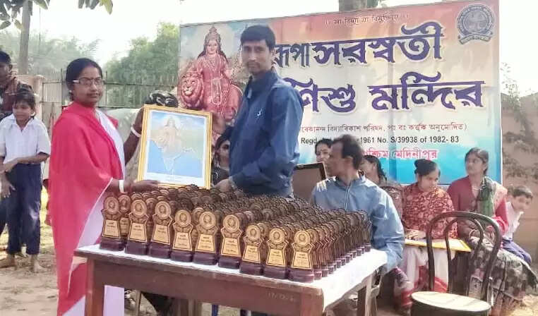 मादपुर में सरस्वती शिशु मंदिर की खेल प्रतियोगिता—संस्कार और उत्साह का संगम