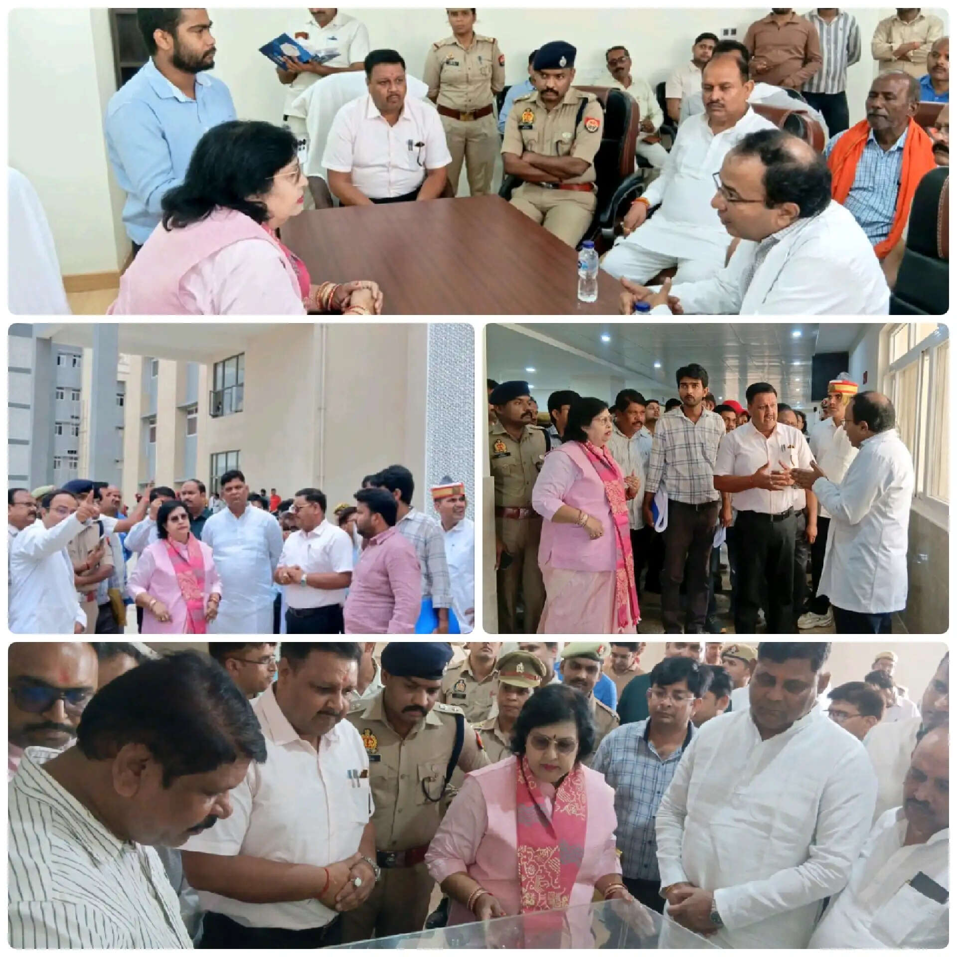 प्रभारी मंत्री ने निर्माणाधीन मेडिकल कॉलेज का किया निरीक्षण