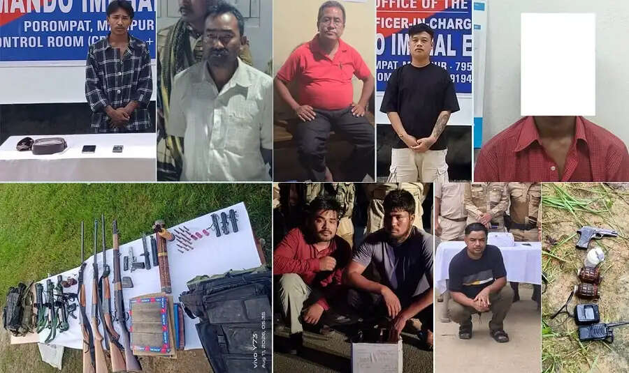 मणिपुर में सुरक्षा बलों की कार्रवाई, कई उग्रवादी कैडर गिरफ्तार; हथियार और हेरोइन बरामद