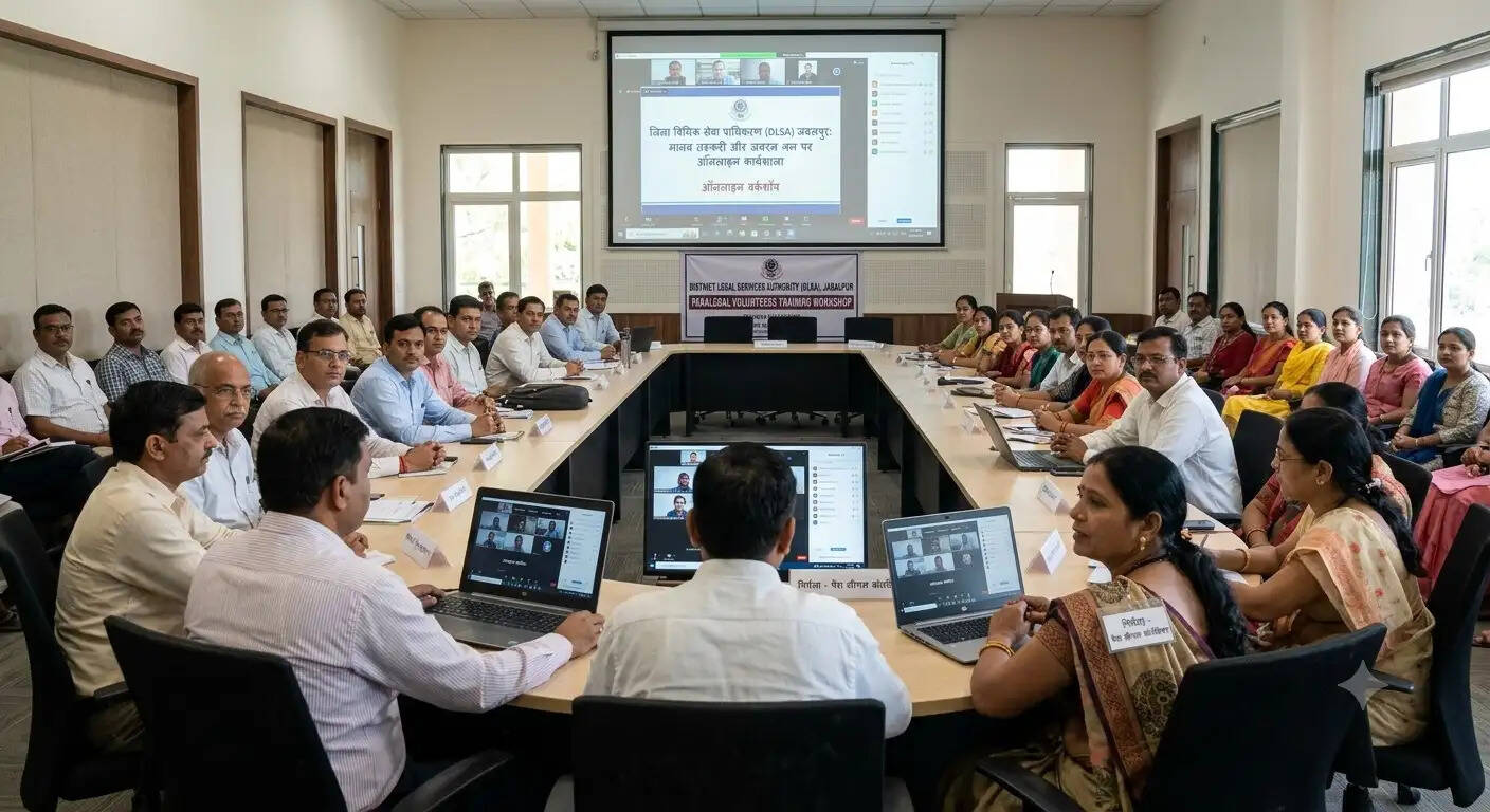 डीएलएसए जबलपुर ने पैरा लीगल वॉलंटियर्स के लिए मानव तस्करी और जबरन श्रम पर ऑनलाइन वर्कशॉप आयोजित की