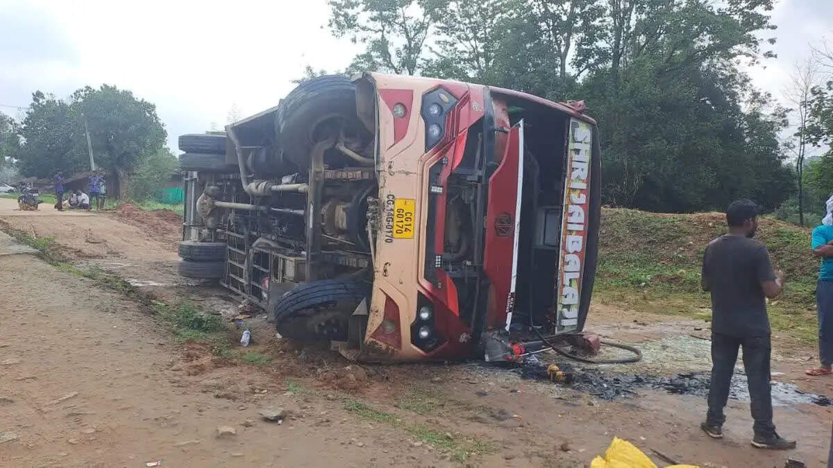 जशपुर में 'जय बाला' ट्रैवल्स की यात्री बस पलटी ,10 लोग घायल ,एक महिला गंभीर