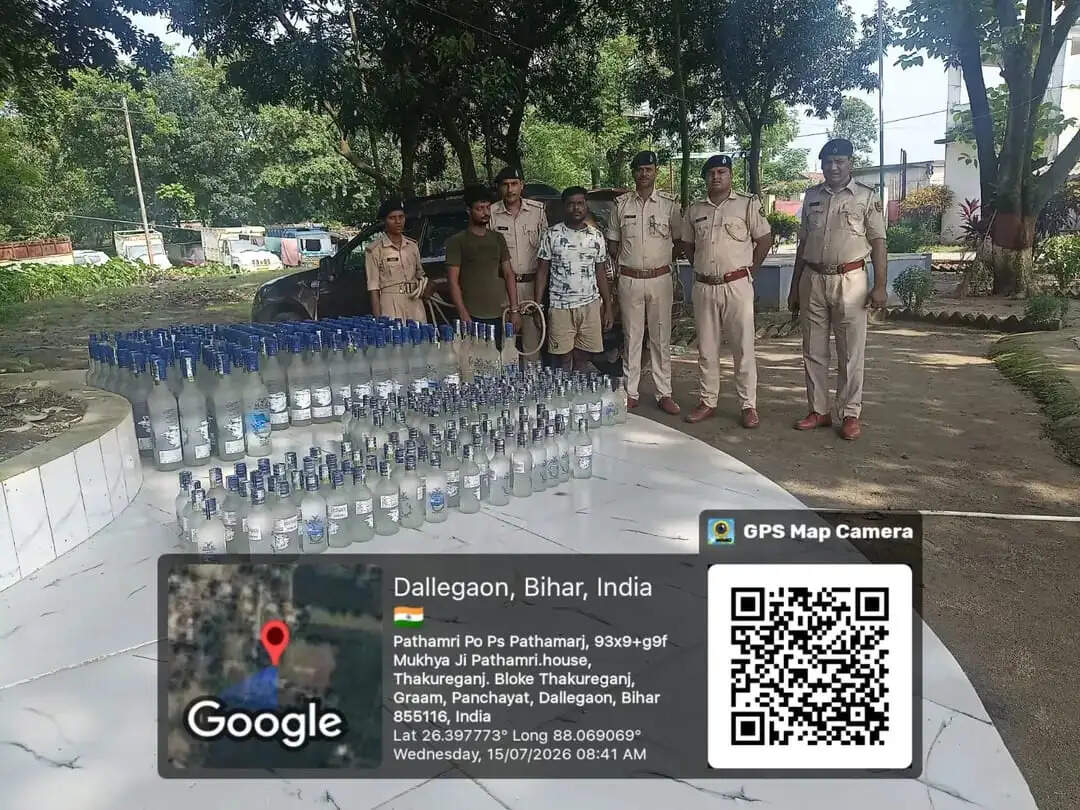 वाहन जांच में 177 लीटर विदेशी शराब बरामद, दो तस्कर गिरफ्तार