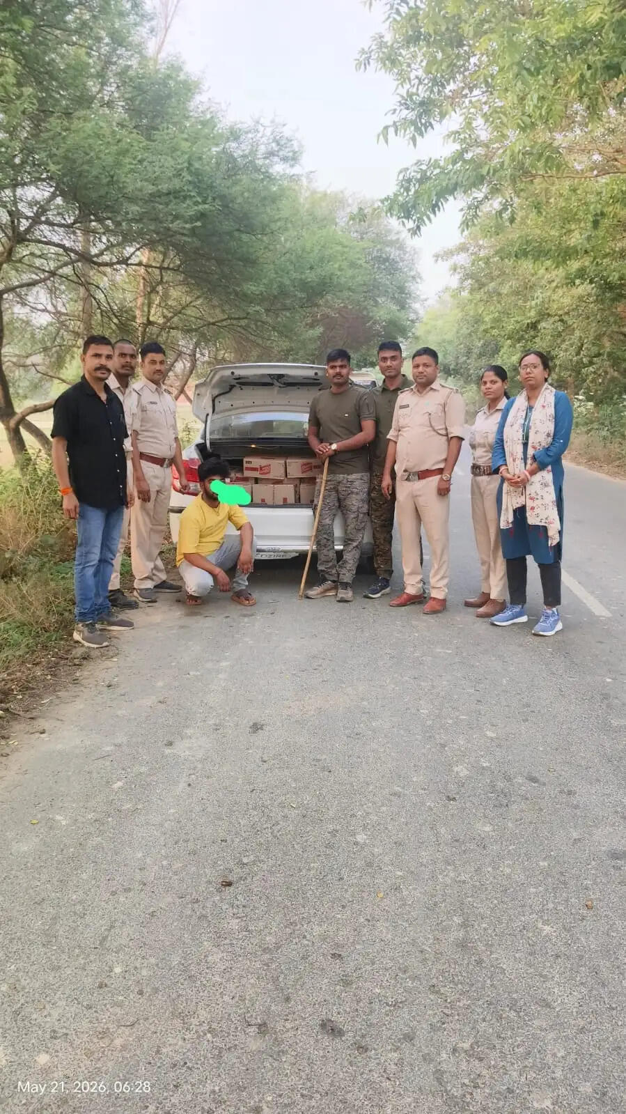 मध्य निषेध एवं उत्पाद विभाग ने 2170 लीटर विदेशी शराब के साथ आठ को किया गिरफ्तार