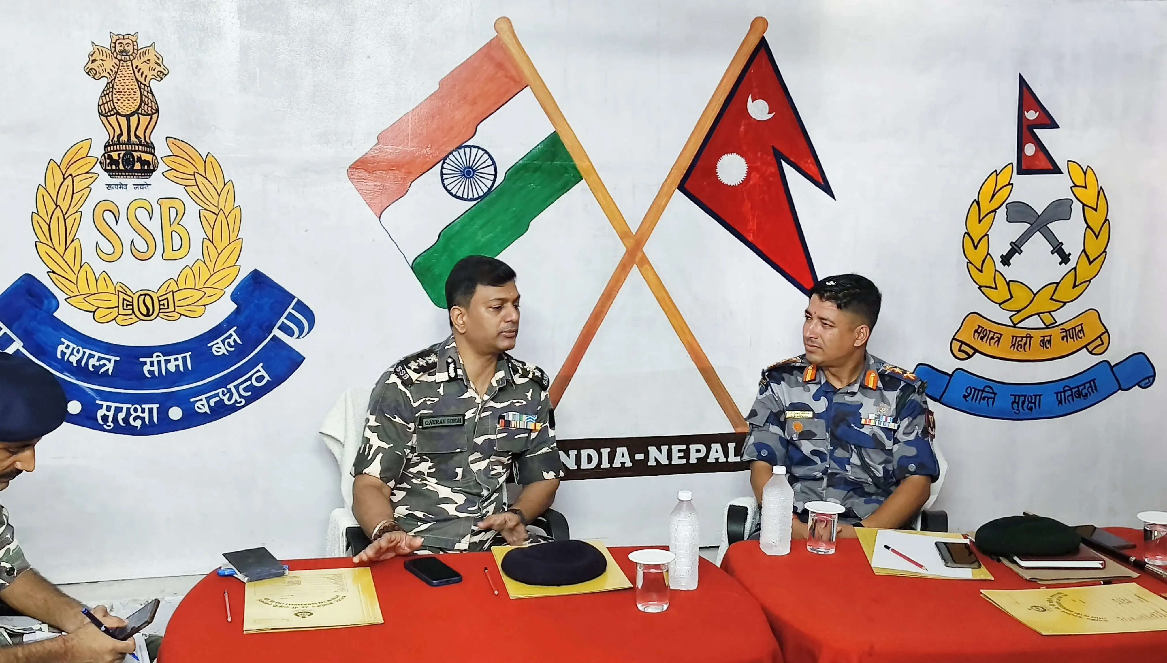 भारत-नेपाल सीमा की सुरक्षा को लेकर एसएसबी और एपीएफ नेपाल की बैठक