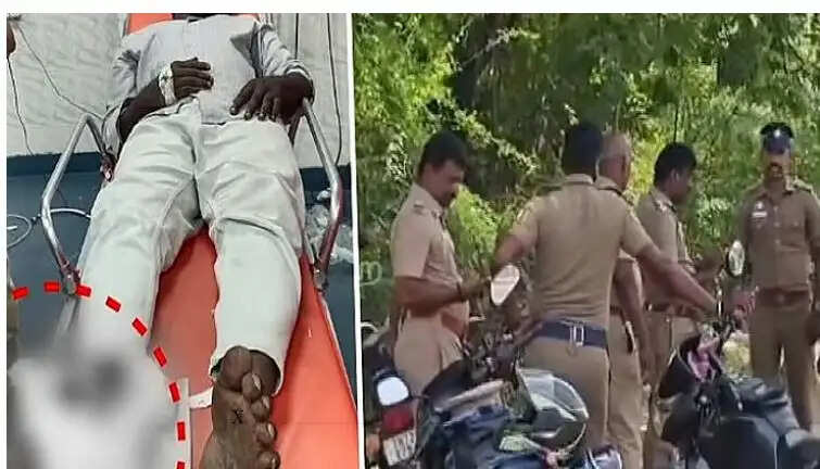 पुलिस पर हमला कर भागने की कोशिश में हिस्ट्रीशीटर करुप्पु के पैर में लगी गोली, गिरफ्तार