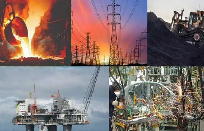 देश के आठ प्रमुख बुनियादी उद्योगों का उत्पादन फरवरी में घटकर 2.3 फीसदी पर