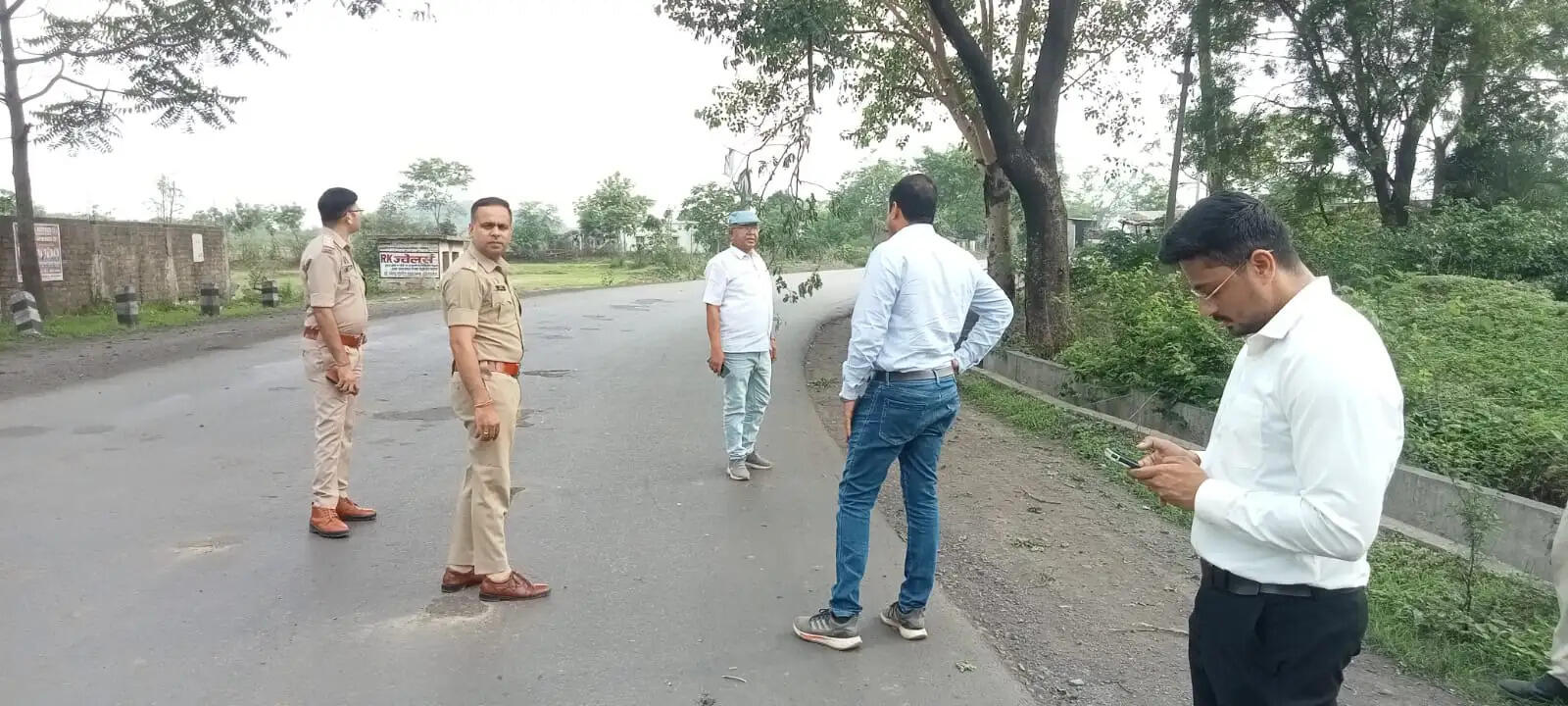 जांजगीर-चांपा में सड़क हादसों पर रोक की तैयारी , बलौदा के ब्लैक स्पॉट का संयुक्त निरीक्षण