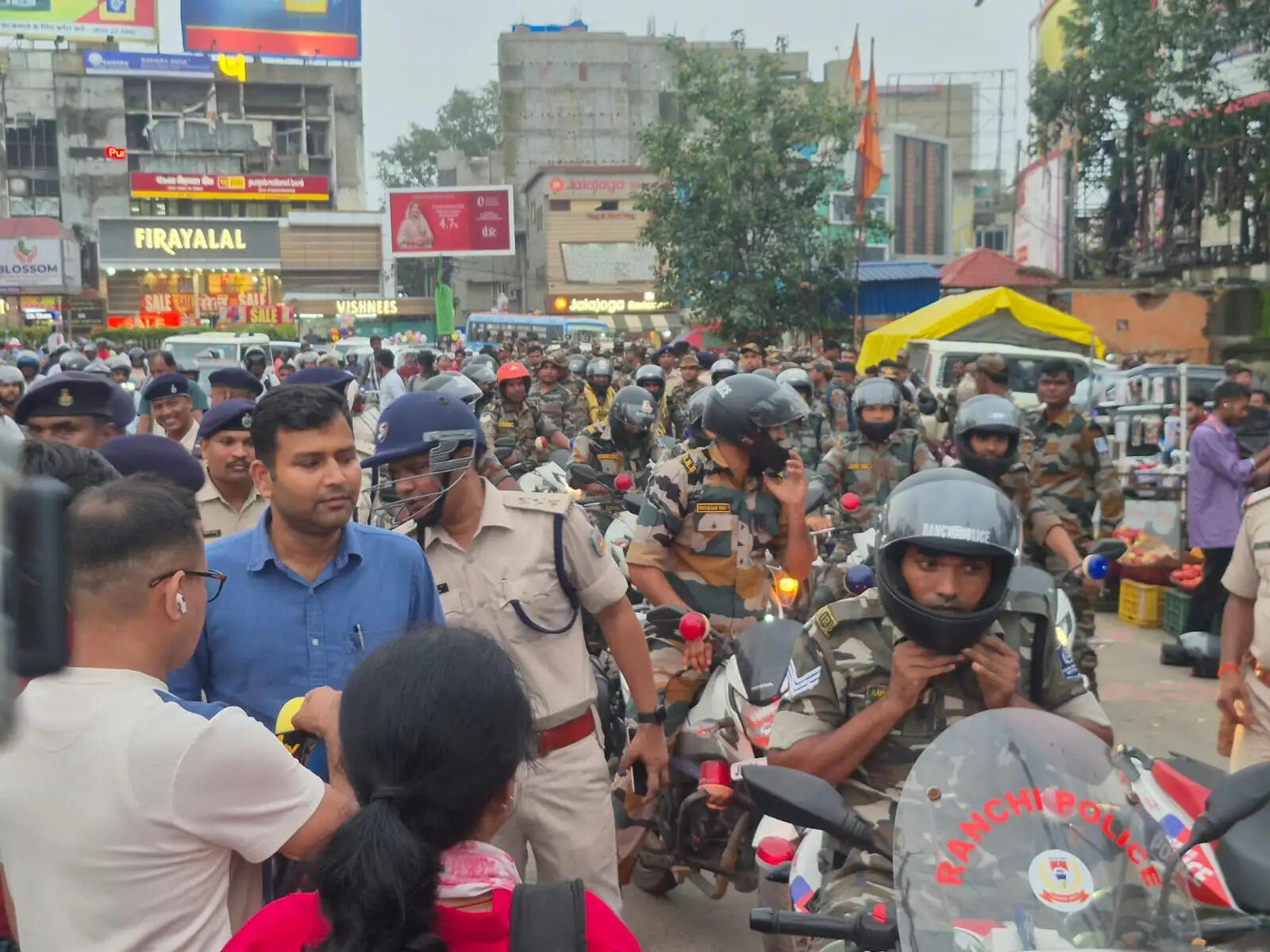 मिलाद-उल-नबी को लेकर रांची पुलिस अलर्ट, शहर में निकाला गया फ्लैग मार्च