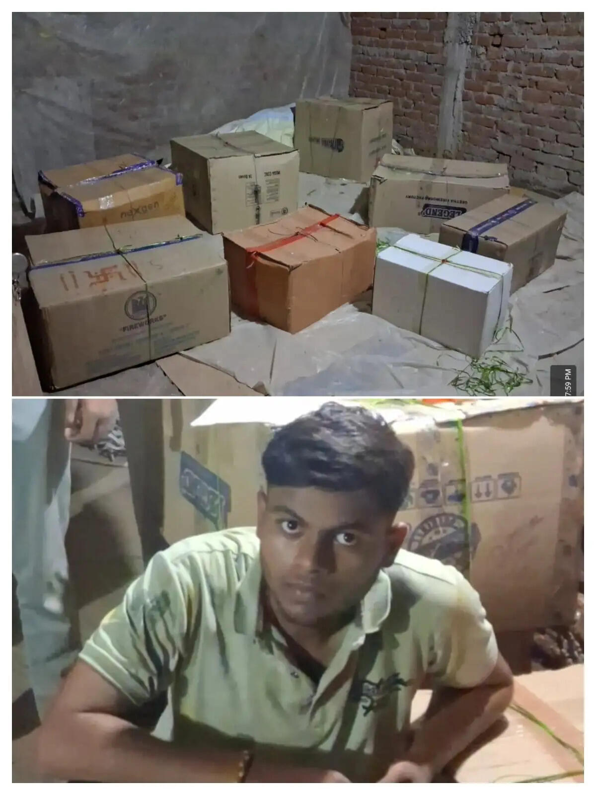 धमतरी जिला के भटगांव में अवैध पटाखों का जखीरा बरामद, 1.20 लाख रुपये के पटाखे जब्त