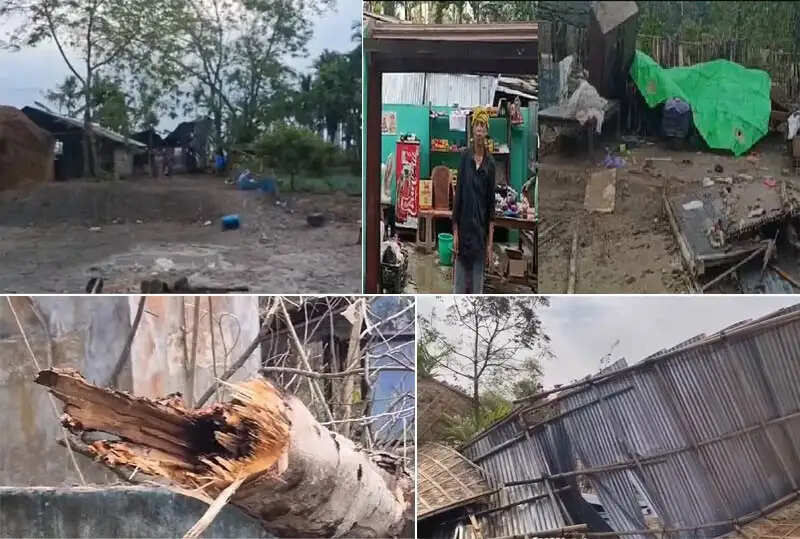 गुवाहाटी समेत असम के कई इलाकों में तूफान का कहर, घरों की छतें उड़ीं, बिजली आपूर्ति ठप