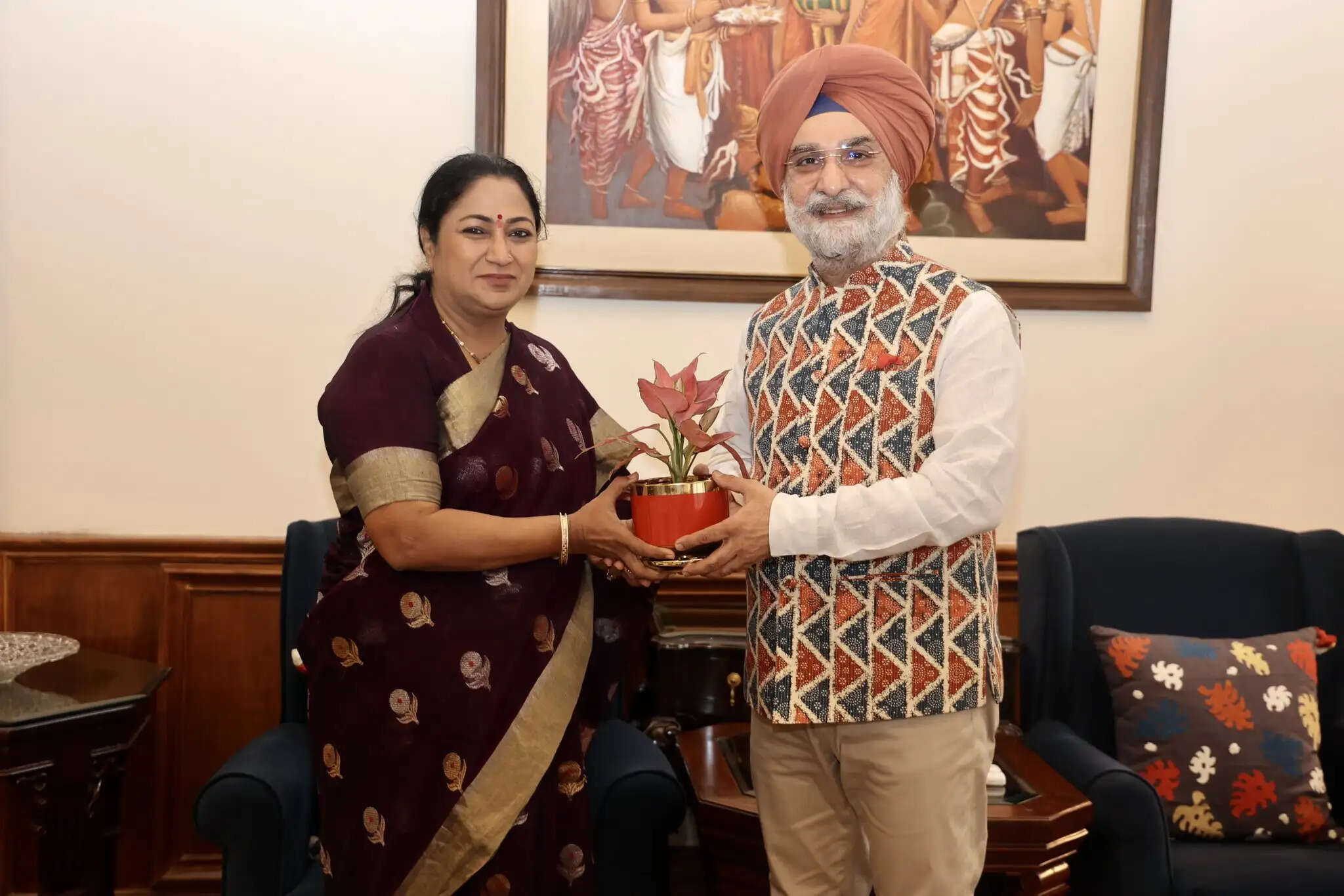 रेखा गुप्ता दिल्ली के उपराज्यपाल से मुलाकात की