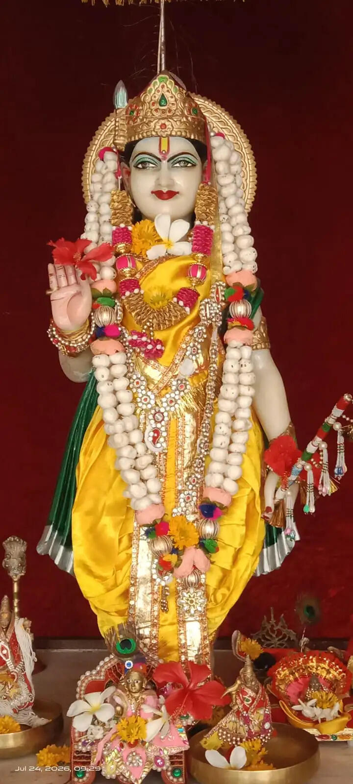 संवित धाम योगेश्वर श्रीकृष्ण मंदिर का 22वां वार्षिकोत्सव 4 सितंबर को